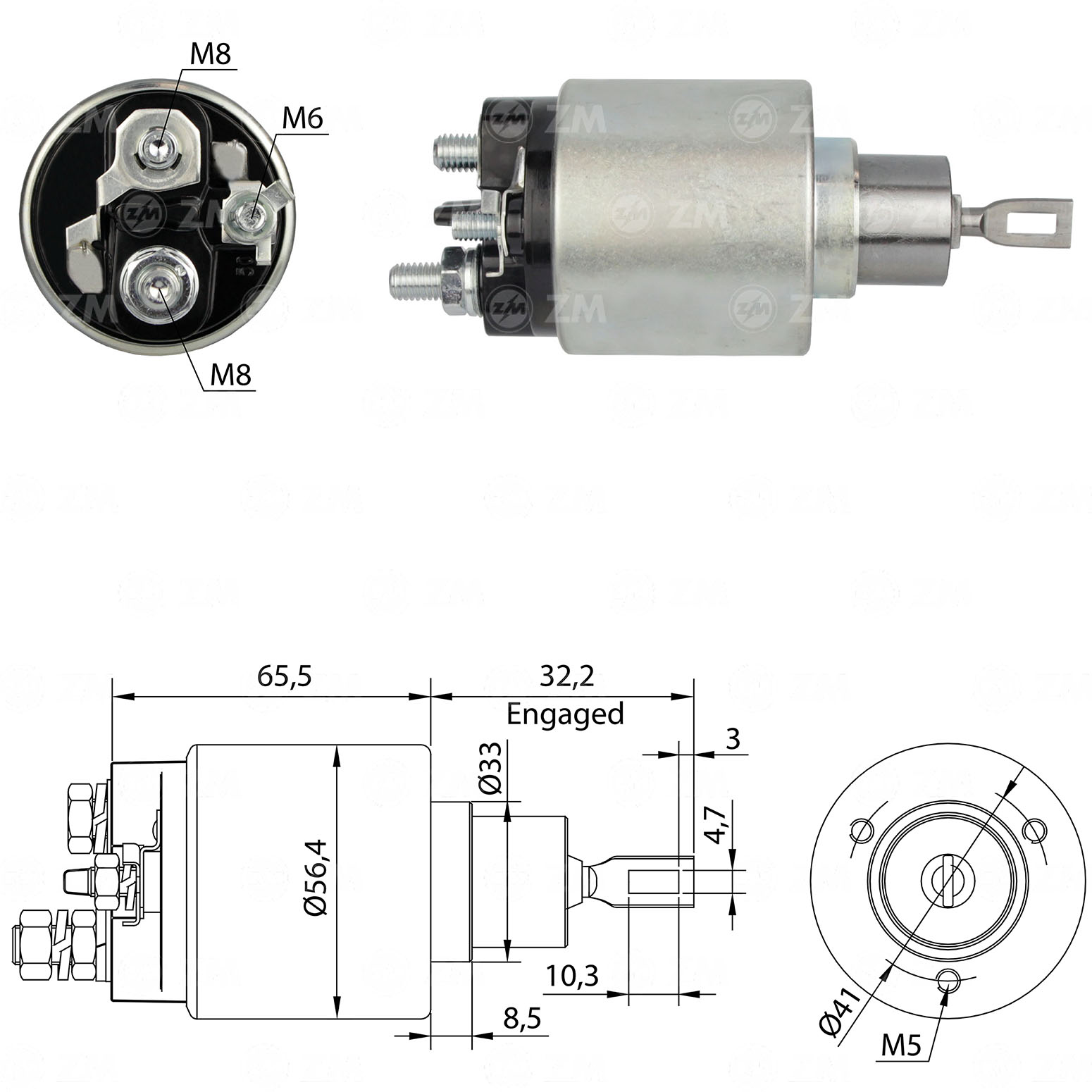Relé de Partida ZM 974 ZM 974