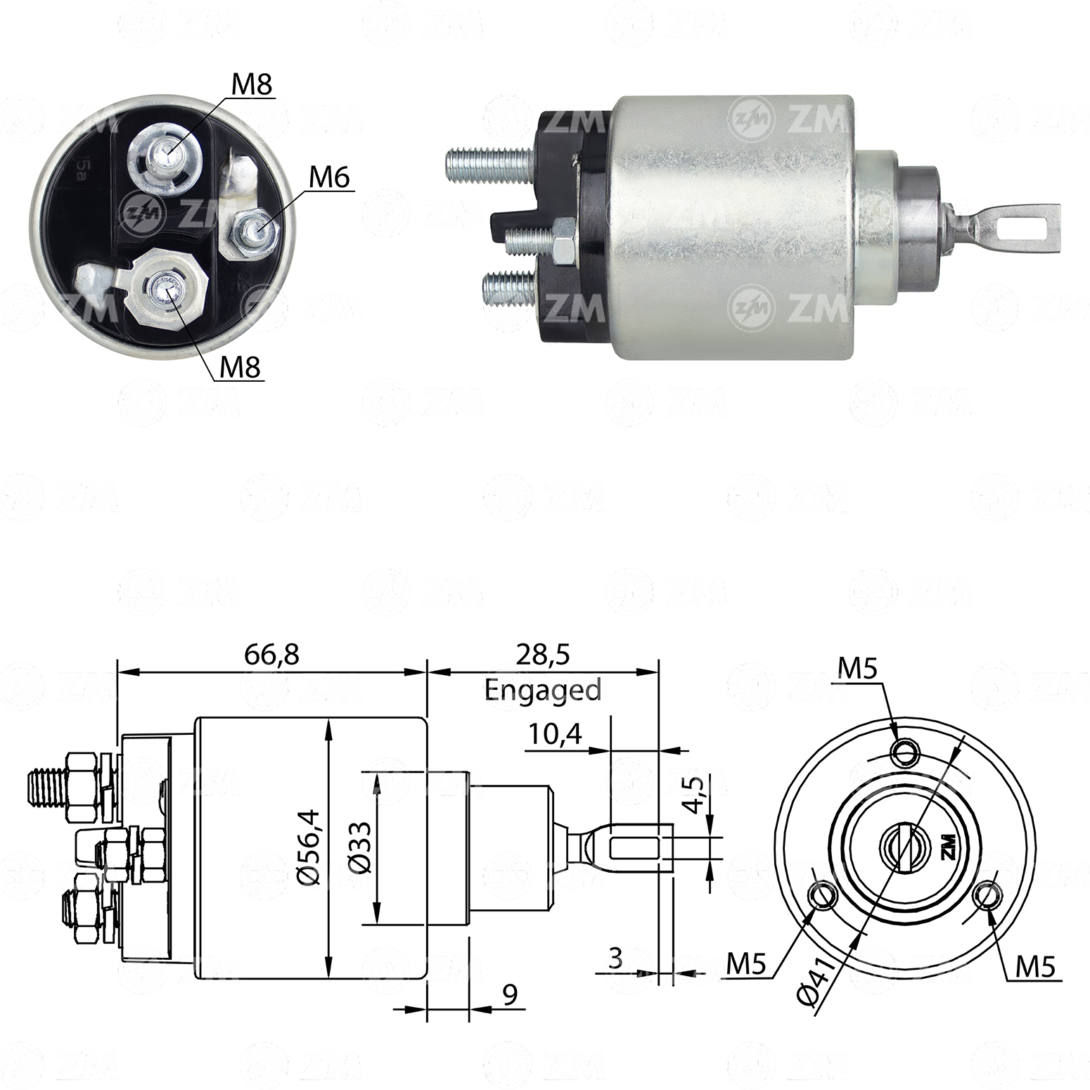 Relé de Partida ZM 977 ZM 977