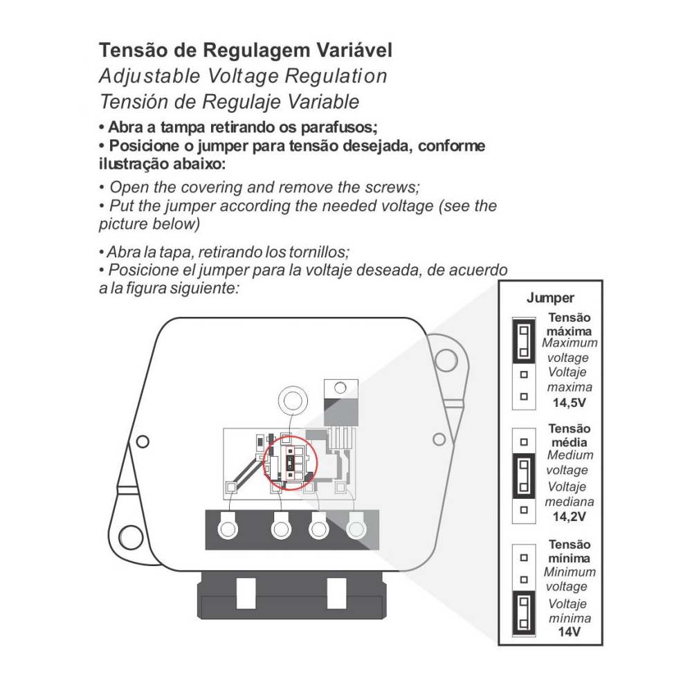 REGULADOR DE VOLTAGEM 14V