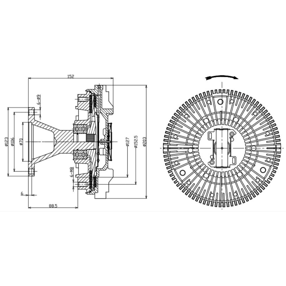 EMBREAGEM VISCOSA