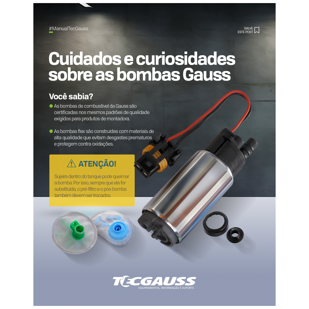 BOMBA DE COMBUSTÍVEL 12V FLEX
