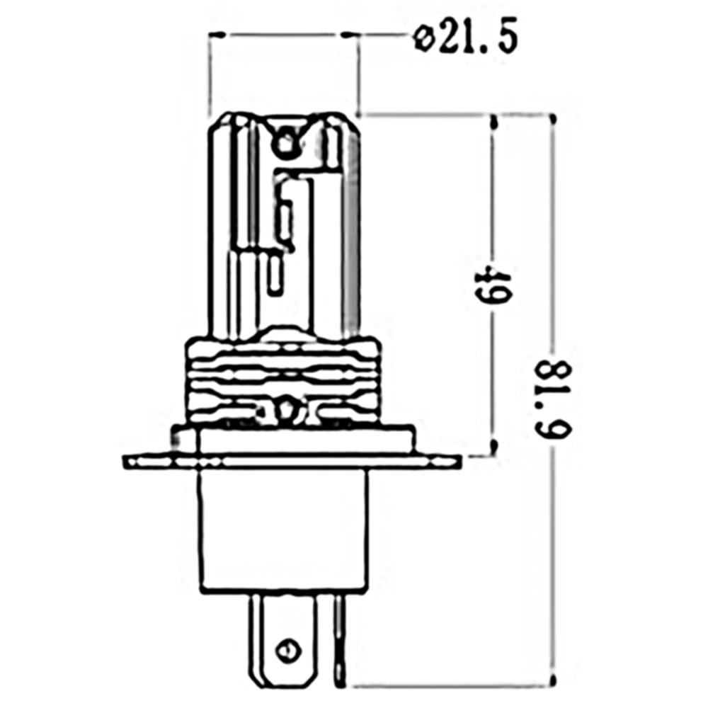 LÂMPADA 9 / 32V 25,00W P43T