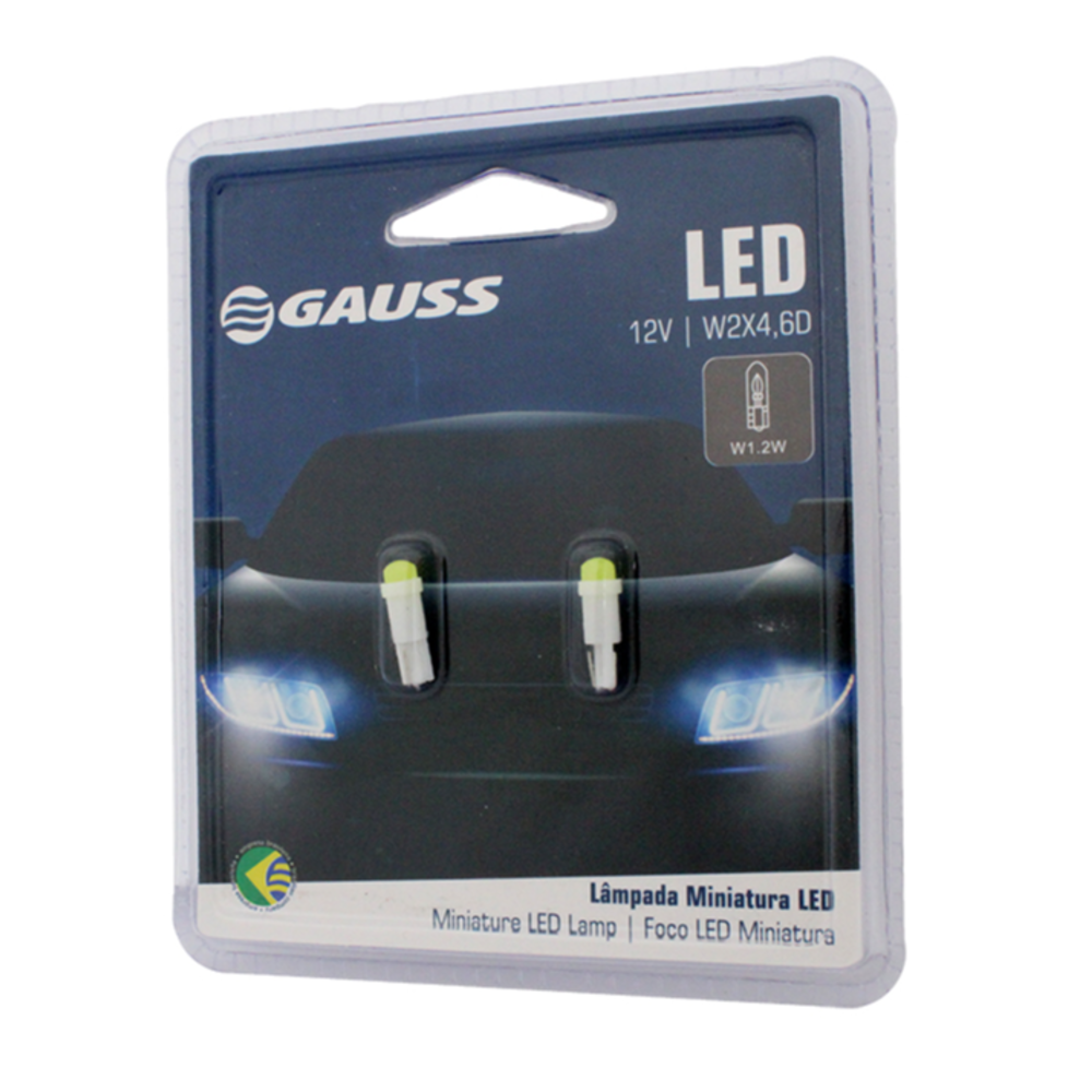 LÂMPADA 12V 0,70W W2X4,6D