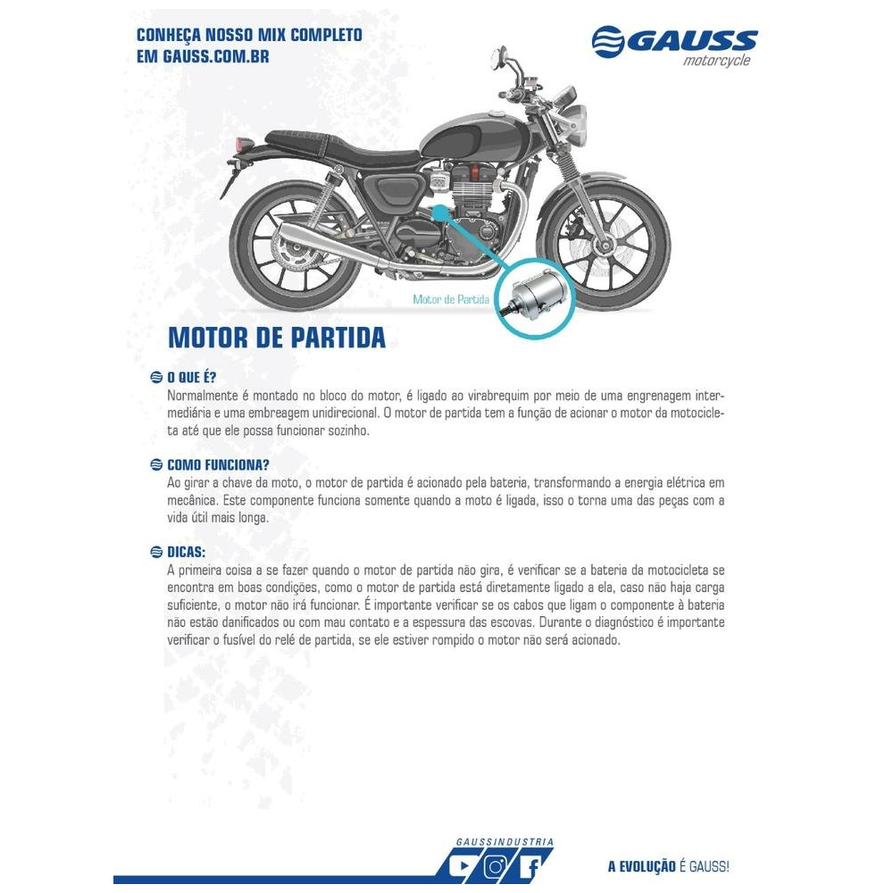 MOTOR DE PARTIDA 12V