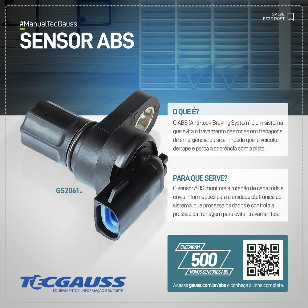 SENSOR ABS DIANTEIRO