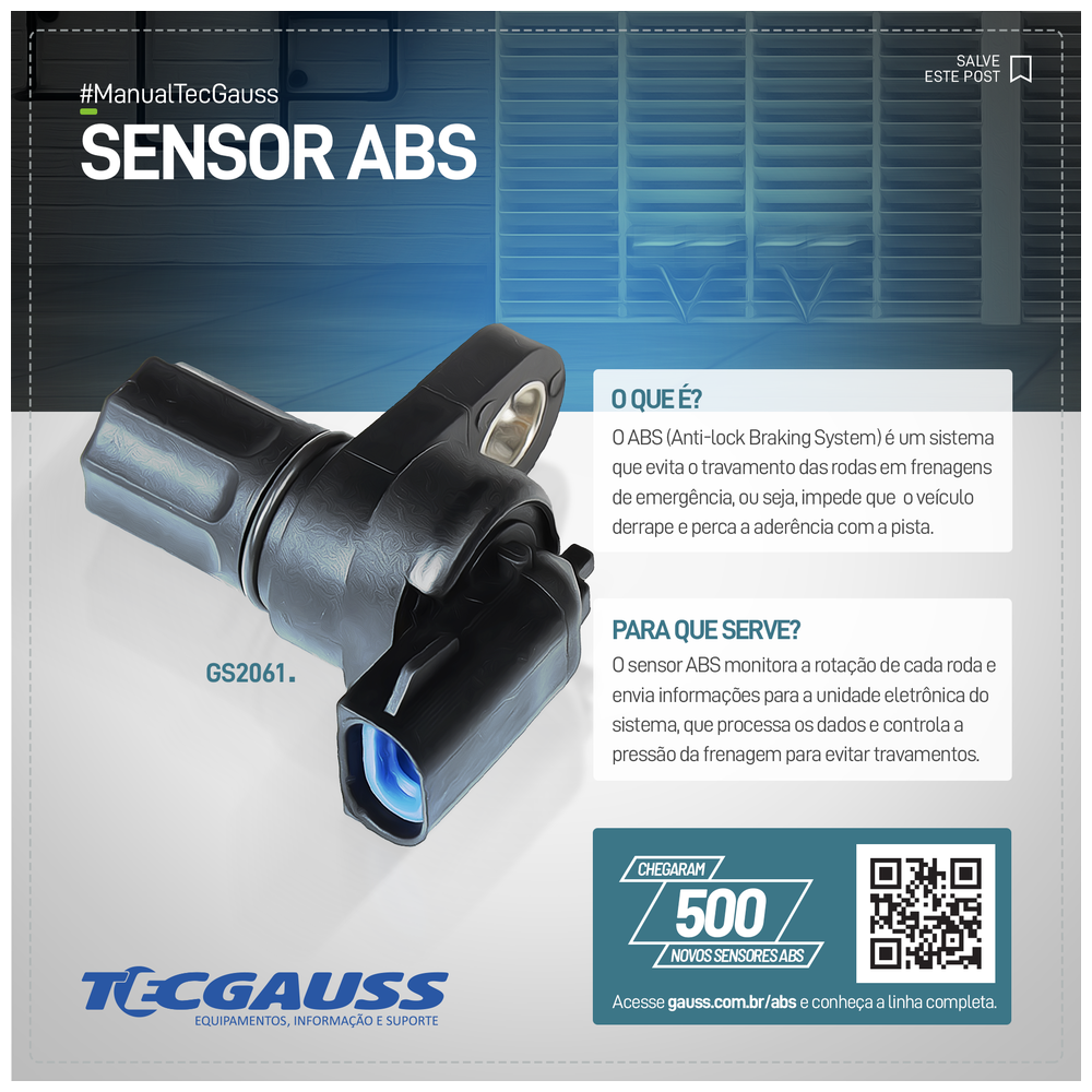 SENSOR ABS DIANTEIRO