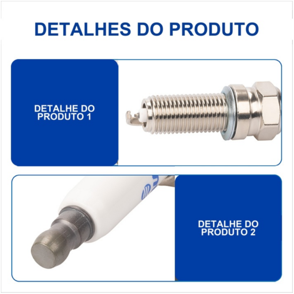 VELA DE IGNIÇÃO - GV7R71P-08 PLATINA GAUSS GV7R71P-08