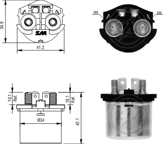 Relé de Partida ZM 1-101 ZM 1101