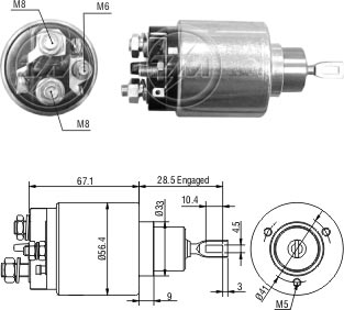 Relé de Partida ZM 1-473 ZM 1473