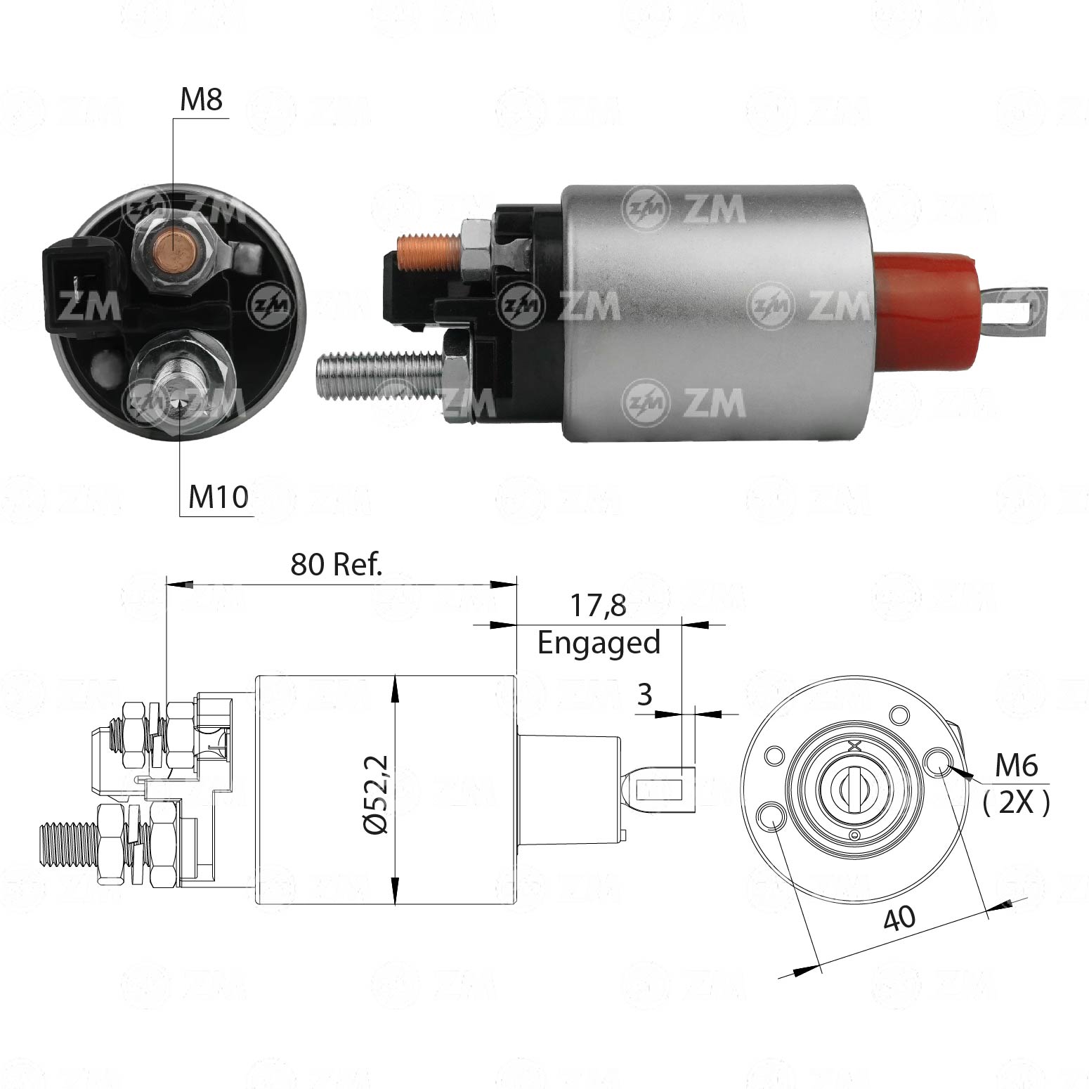 Relé de Partida ZM 1-483 ZM 1483