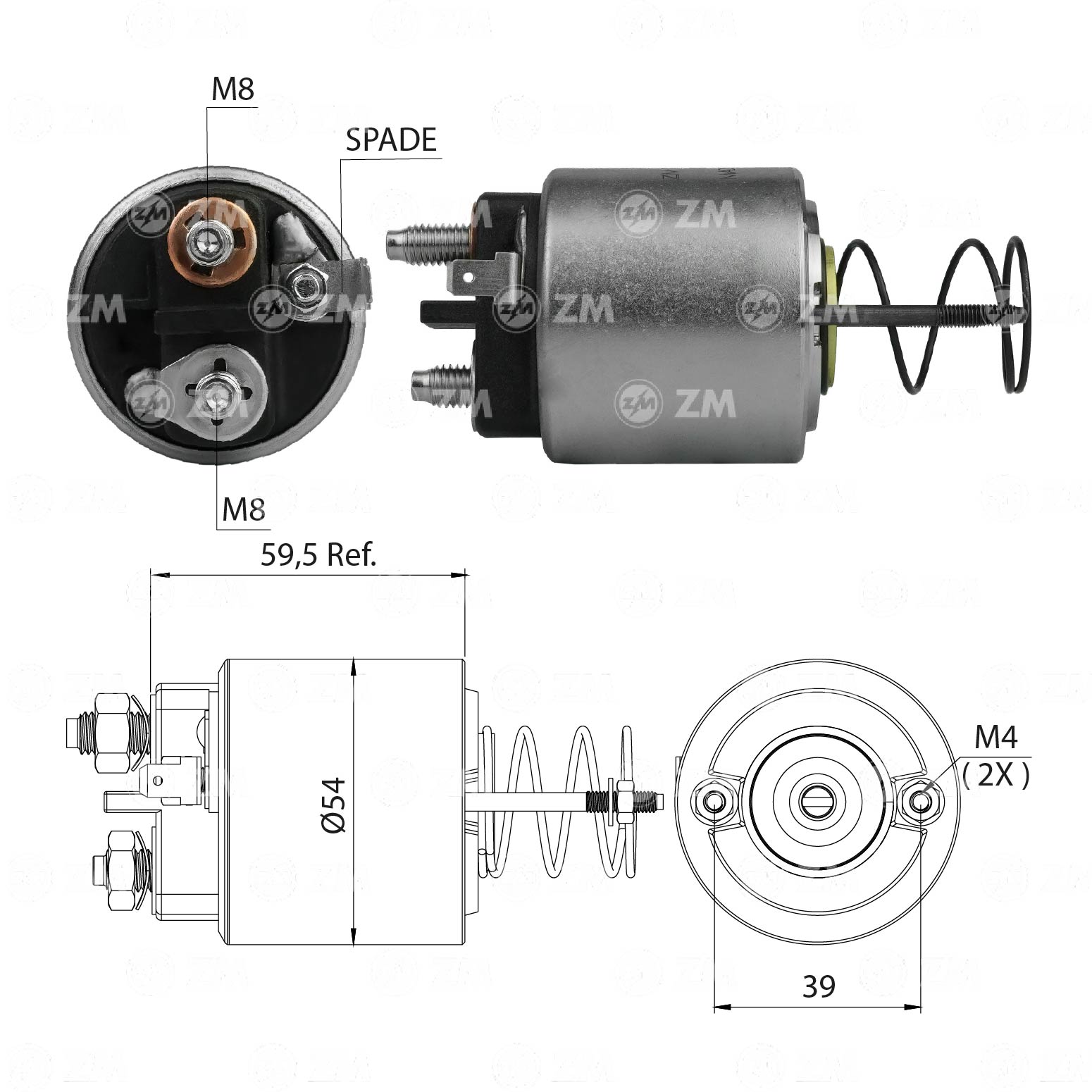 Relé de Partida ZM 1-492 ZM 1492