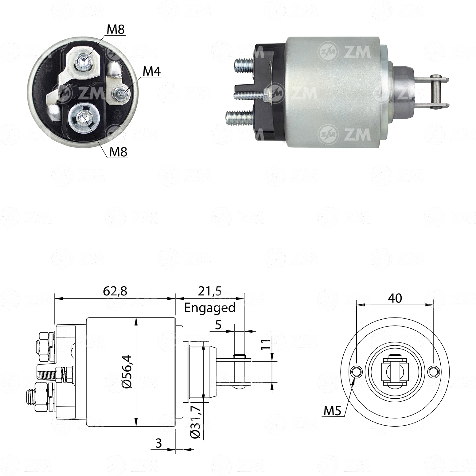 Relé de Partida ZM 1-579 ZM 1579
