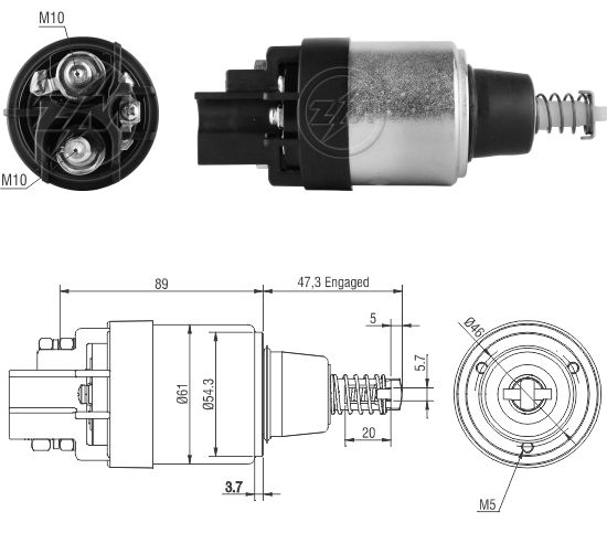 Relé de Partida ZM 1-648 ZM 1648