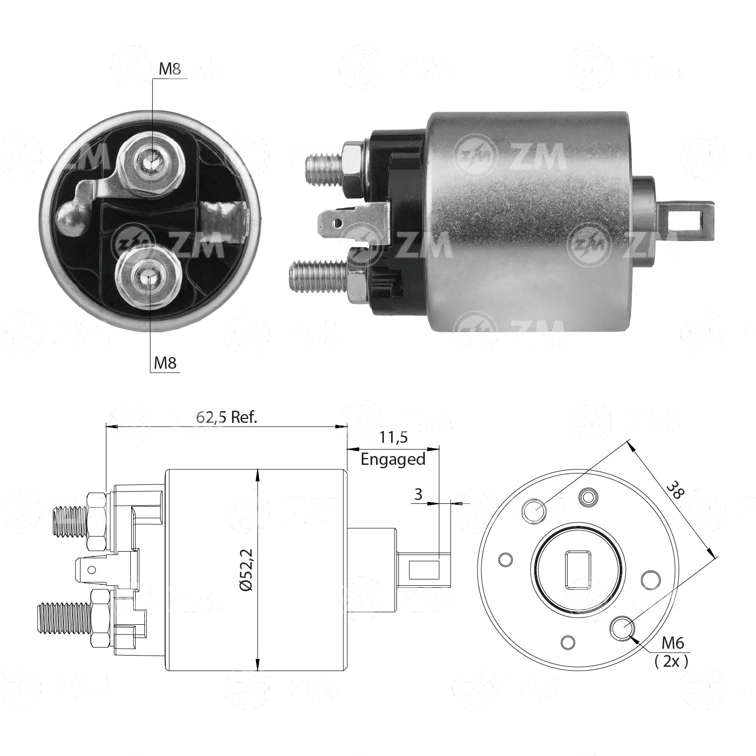Relé de Partida ZM 1-716 ZM 1716