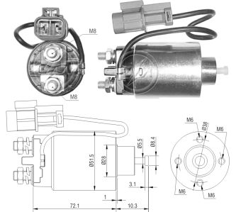 Relé de Partida ZM 1-794 ZM 1794