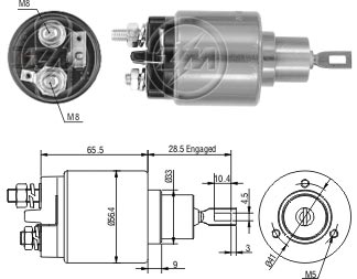 Relé de Partida ZM 1-873 ZM 1873