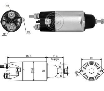 Relé de Partida ZM 1-898 ZM 1898