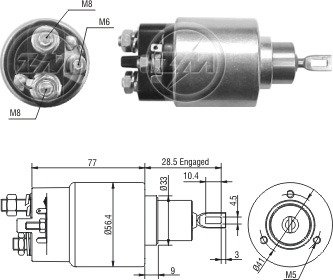 Relé de Partida ZM 1-973 ZM 1973