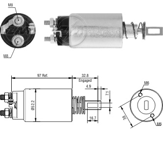 Relé de Partida ZM 1-982 ZM 1982