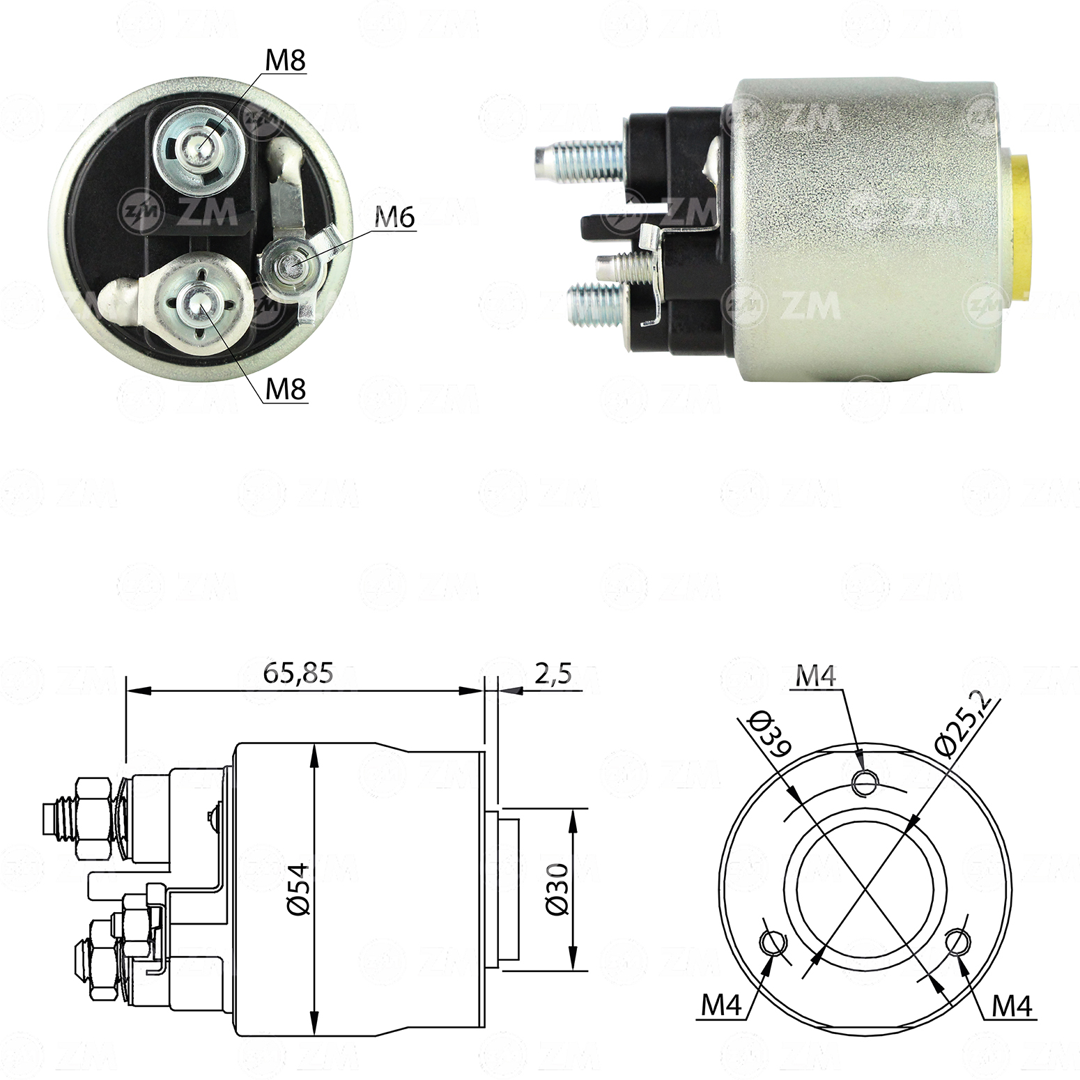 Relé de Partida ZM 2-590 ZM 2590