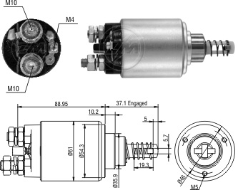 Relé de Partida ZM 2-639 ZM 2639