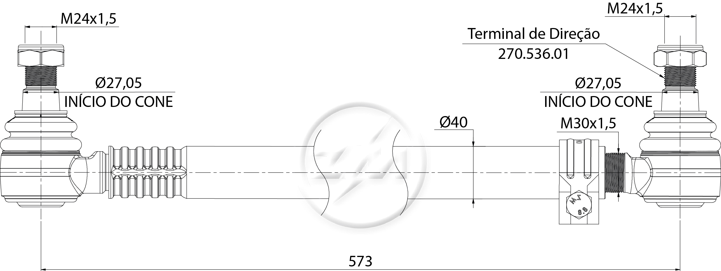 ZM 276.526.14 - Barra de Direção