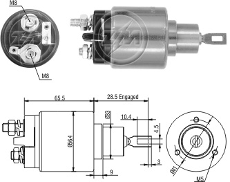 Relé de Partida ZM 2-773 ZM 2773