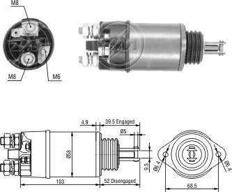 Relé de Partida ZM 2-801 ZM 2801