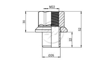 ZM 29.022.55 - Porca de Roda - TRA