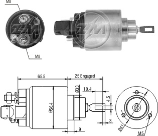 Relé de Partida ZM 2-972 ZM 2972