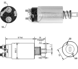 Relé de Partida ZM 2-982 ZM 2982