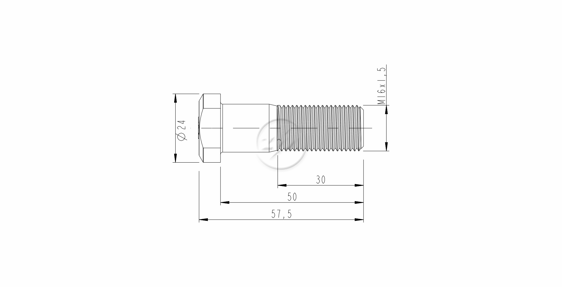 ZM 30.016.35 - Parafuso de Roda - TRA