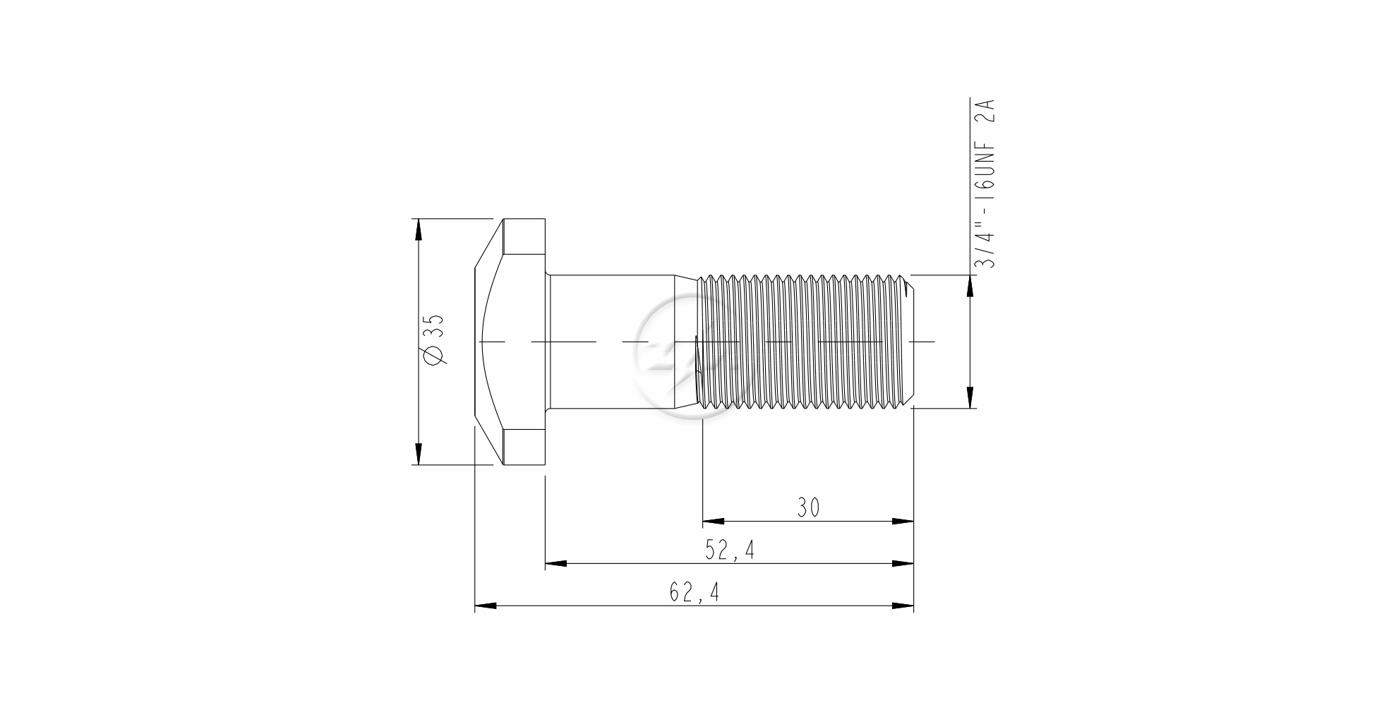 ZM 30.304.35 - Parafuso de Roda - TRA