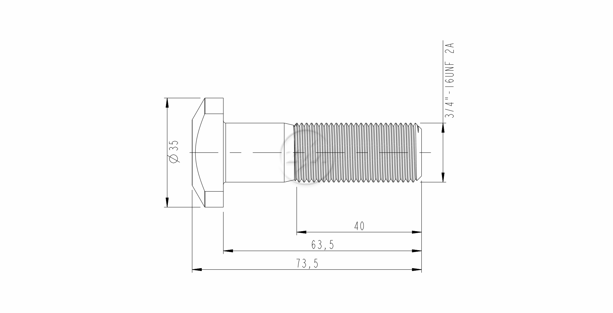 ZM 30.304.36 - Parafuso de Roda - TRA