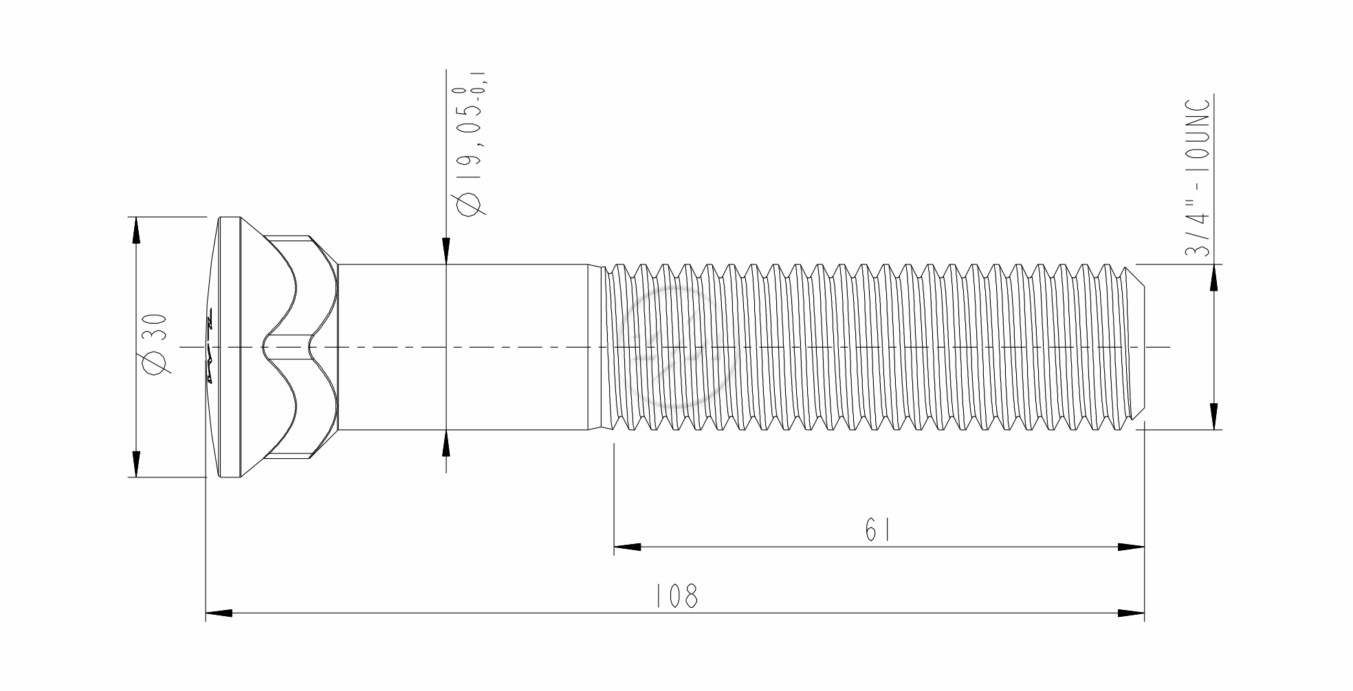 ZM 30.340.75 - Parafuso Lâmina Trator
