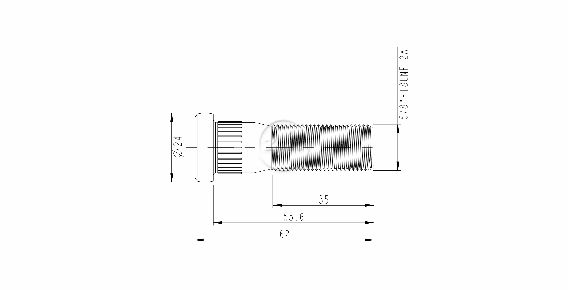 ZM 30.508.34 - Parafuso de Roda - TRA