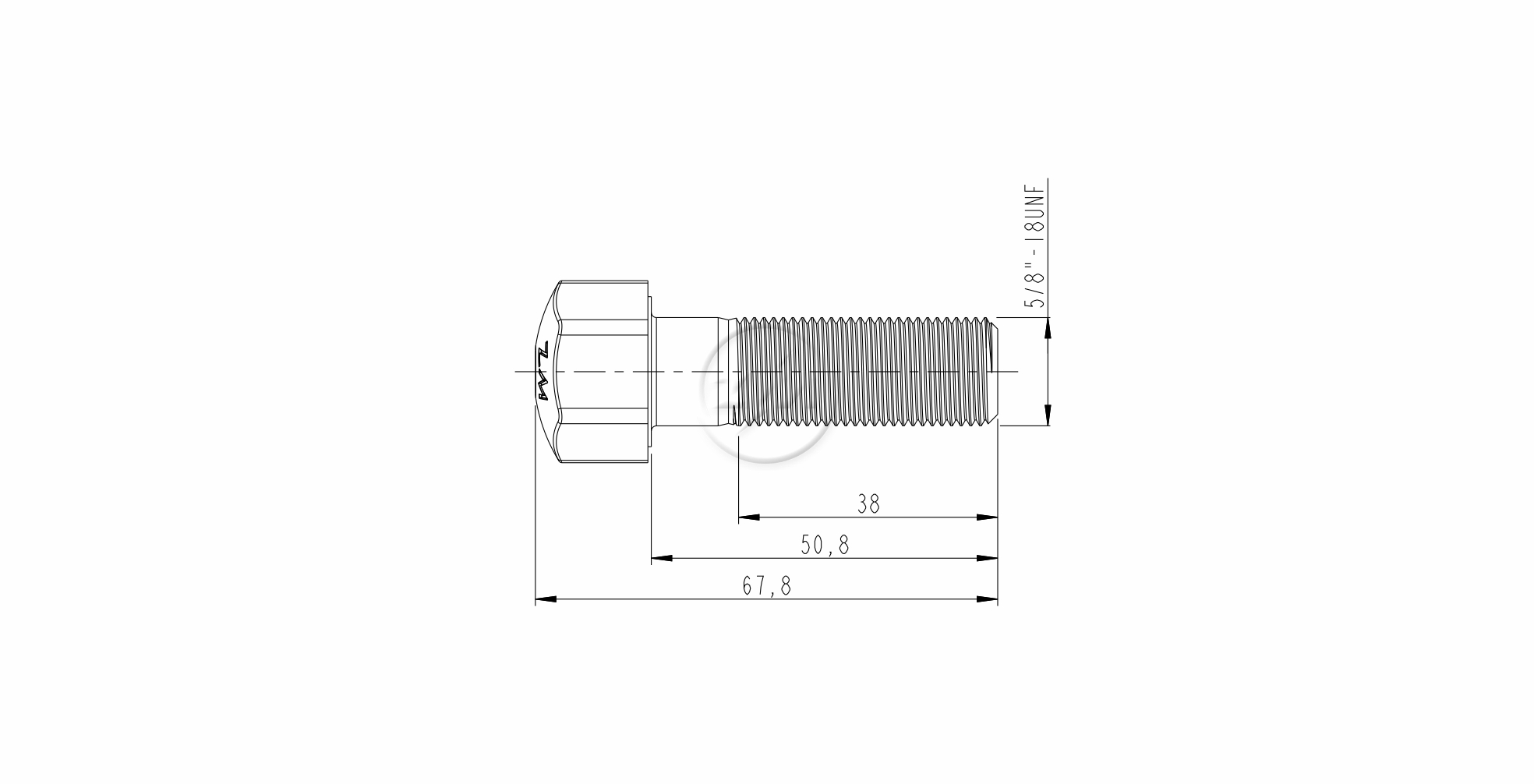 ZM 30.508.59 - Parafuso Esteira Trator