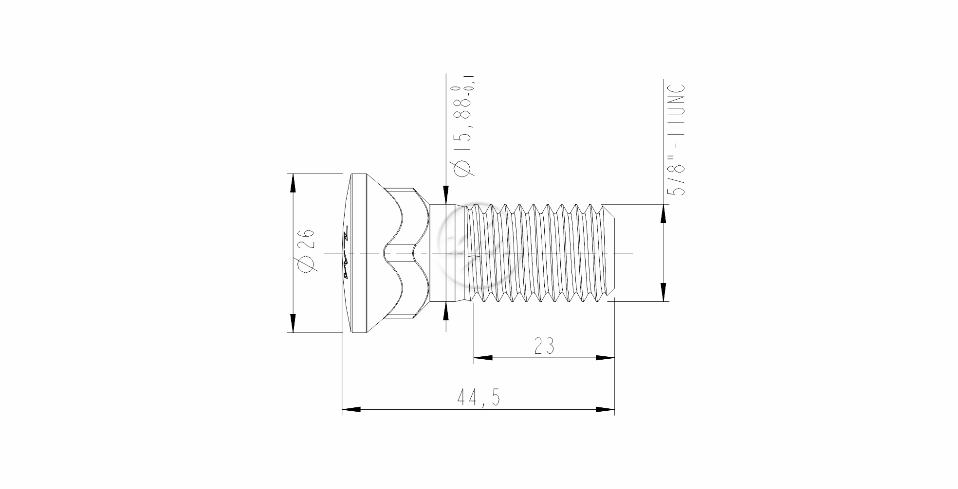 ZM 30.580.70 - Parafuso Lâmina Trator