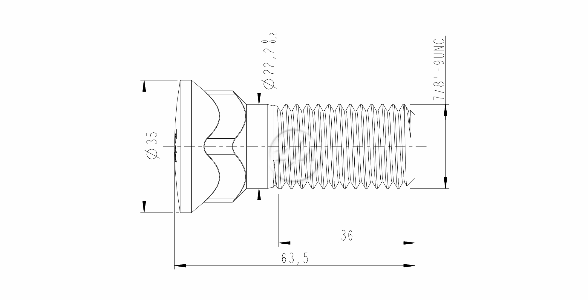 ZM 30.780.71 - Parafuso Lâmina Trator