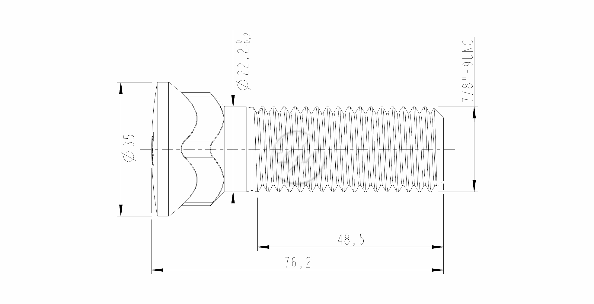 ZM 30.780.73 - Parafuso Lâmina Trator