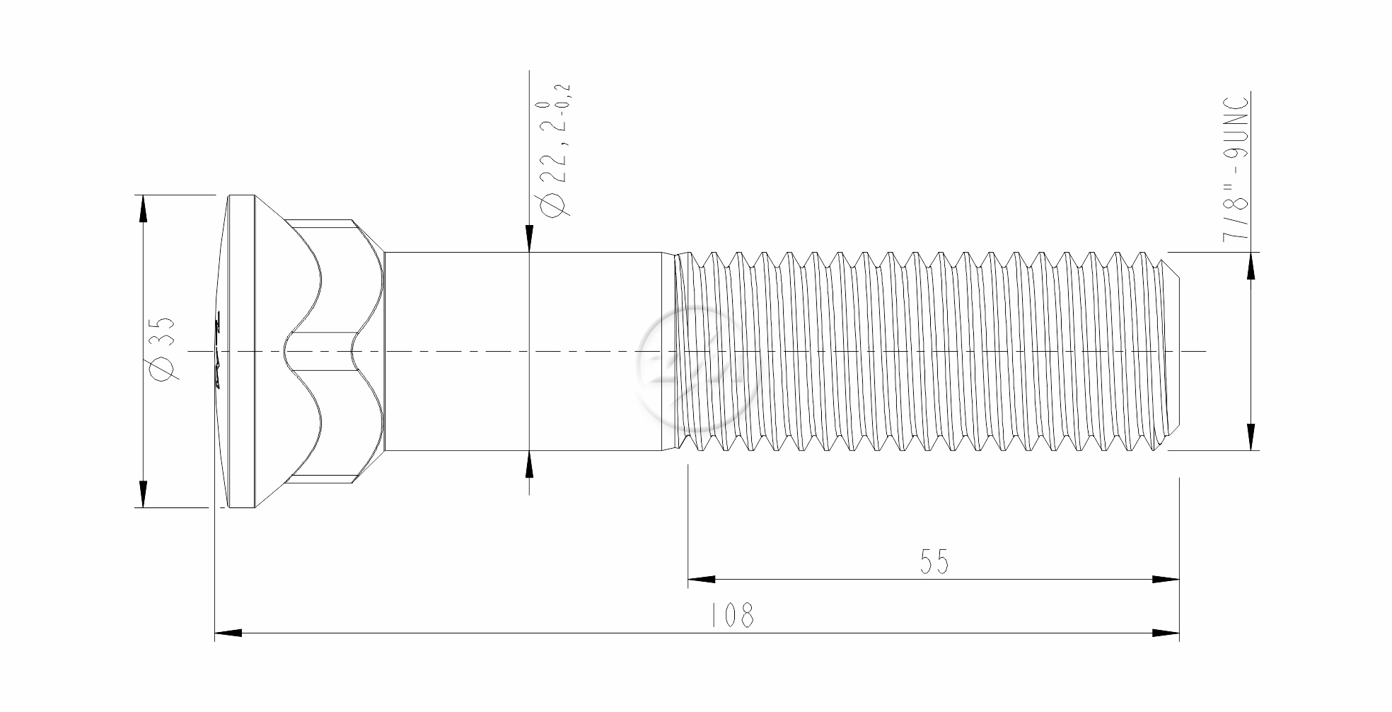 ZM 30.780.78 - Parafuso Lâmina Trator