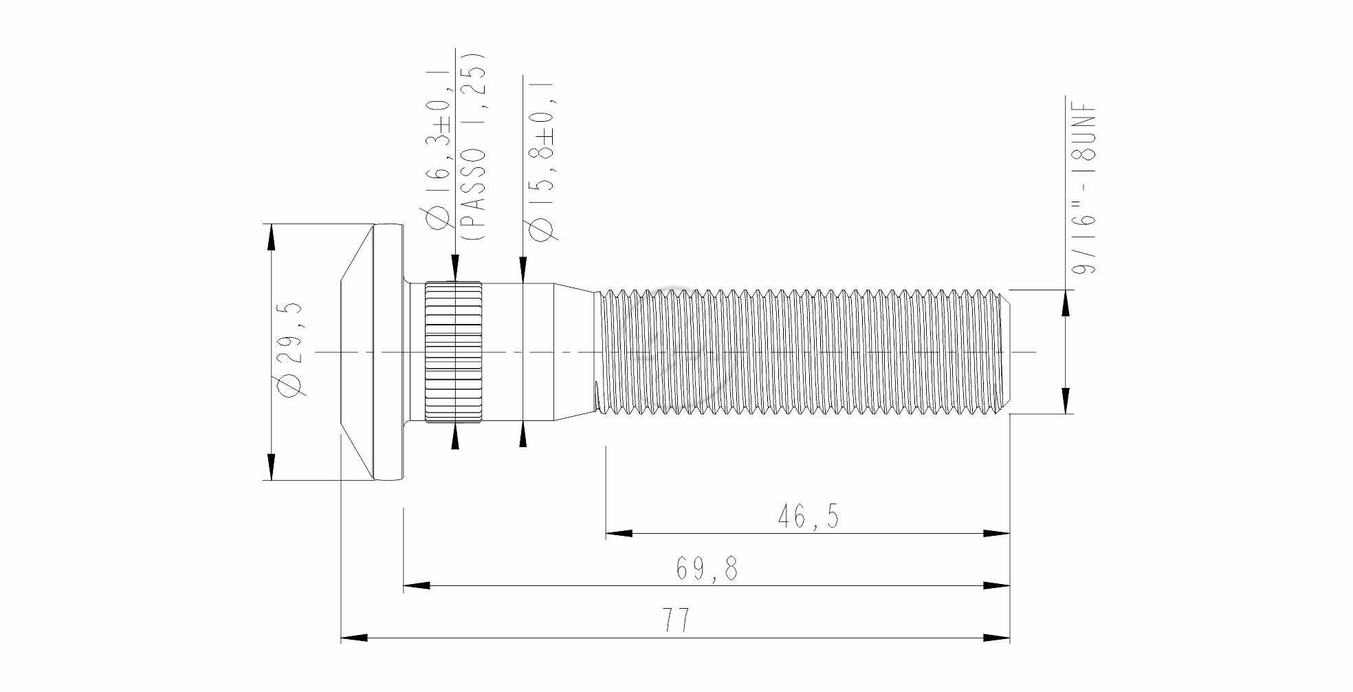 ZM 30.916.02 - Parafuso de Roda - TRA